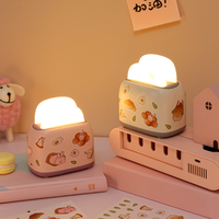 Lampe de chevet créative DIY avec autocollants, veilleuse, lampe d'ambiance, lampe de lecture rechargeable pour chambre à coucher