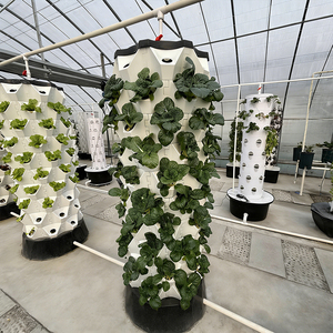 Système de tour hydroponique automatique en plastique pour serre avec pompe pour l'irrigation de l'agriculture verticale intérieure - Product Image 1