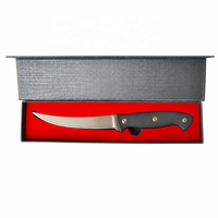 Couteau de chasse robuste pour l'extérieur, couteau de pêche avec lame en alliage de titane, couteau à fileter avec manche en G10 pour le camping et les aventures