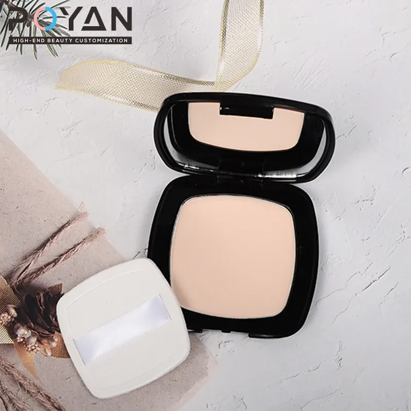 Custom Foundation Pressed Powder Private Label Make Up Instelling Compact Powder Make Concealer