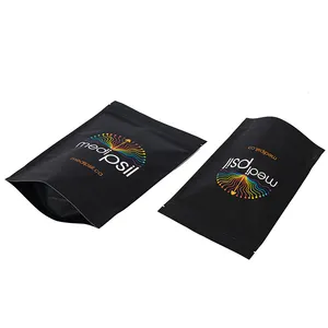 सुंदर प्रिंटिंग फूड पैकेजिंग गंध-प्रूफ बायोडिग्रेडेबल मायलर क्राफ्ट पेपर बैग जिपर बायोडिग्रेडेबल स्नैक स्टैंड अप पाउच बैग