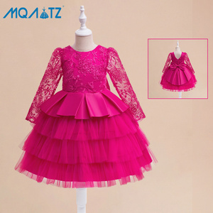 MQATZ bambina festa di compleanno ragazza abiti da principessa di fascia alta festa di natale sacramento torta sera BL039 - Product Image 2