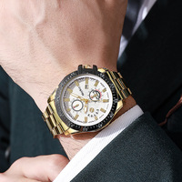Nouvelle montre pour homme tendance et best-seller, style commerce extérieur, avec calendrier à trois aiguilles ; mouvement à quartz, bracelet en alliage, style professionnel