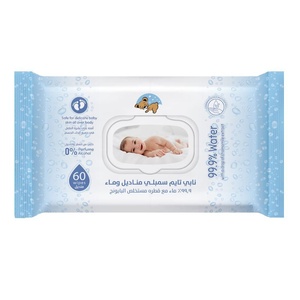 Soins de la peau sensible super humide Lingettes pour bébé organiques 99% pures <span class=keywords><strong>extra</strong></span> épaisses à l'aloès - Product Image 5