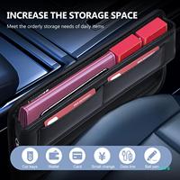 Universel Auto voiture intérieur accessoires 2024 PU cuir Console siège avant sac de rangement siège côté écart remplissage organisateur pour voiture