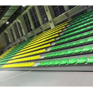 Алюминиевая наружная подушка для сидения на трибуне с индивидуальным логотипом для внутреннего спортзала, выдвижные сиденья для стадиона - Product Image 2