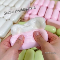Jouet Squishy en forme de bâton de fromage, en matériau PU, à rebond lent, réaliste, anti-stress, petit et doux, jouet à sucer au doigt