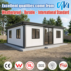 Casa Contenedor Expandible Prefabricada de 20 Pies y 40 Pies, Panel Sándwich de Acero, <span class=keywords><strong>Dos</strong></span> Dormitorios, Diseño Moderno para Oficina en Casa - Product Image 5
