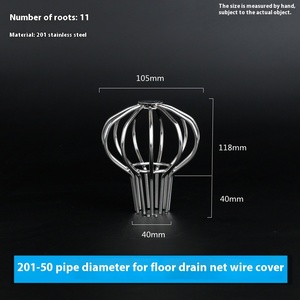 Filtro de desagüe de malla de acero inoxidable 304 para suelo, industrial, exterior, antiobstrucción, para tuberías de drenaje, estanques de aguas residuales y balcones - Product Image 5