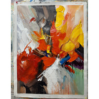 Peinture à l'huile abstraite texturée 3D peinte à la main sur toile, épaisse, paysage, taille personnalisable, décoration moderne pour la maison