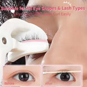 أداة تجعيد الرموش الفورية بدون إطار وواسعة الزاوية، تصميم جديد للرموش القصيرة، أداة تجميل مصنوعة من الفولاذ المقاوم للصدأ - Product Image 4