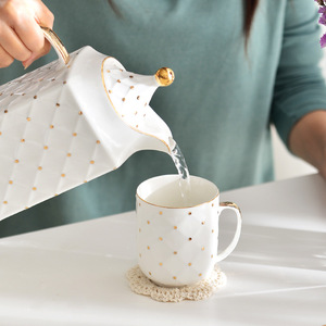 Tazza teiera con vassoio di vendita diretta regalo di famiglia pratico di latte di ceramica tazza di caffè <span class=keywords><strong>set</strong></span> - Product Image 3