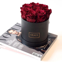 Boîtes en carton personnalisées haut de gamme pour cadeaux de fleurs Bouquet Emballage portable en gros avec revêtement UV Produits de haute qualité
