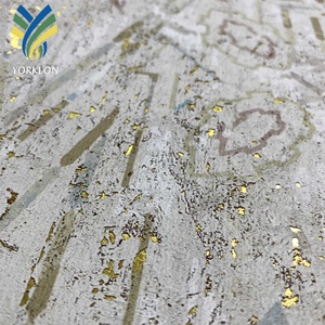 YKF-EI 2 Murals muraux en bois 3D personnalisés Rouleaux dorés métalliques dorés à l'or fin Hieroglyphes égyptiens Murale en liège blanc Papier peint - Product Image 3