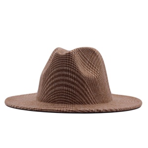 Sombrero de Lana Suave a Cuadros para Mujer, Moda Otoño Invierno, Nuevo Sombrero Clásico Estilo Jazz para Actividades al Aire Libre - Product Image 5