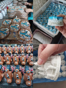 Regali turistici 3D punti di riferimento classici fatti a mano decorazioni per la casa magnete frigorifero - Product Image 6