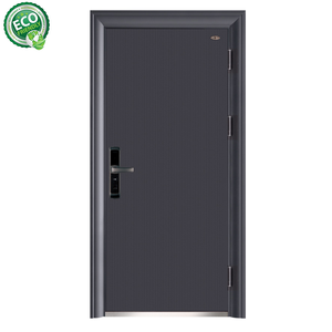 Portes d'entrée principales en acier, design moderne, porte de sécurité en métal pour maisons - Product Image 2