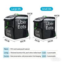 Sac à dos isotherme portable personnalisé avec fermeture éclair pour la livraison de nourriture et de boissons