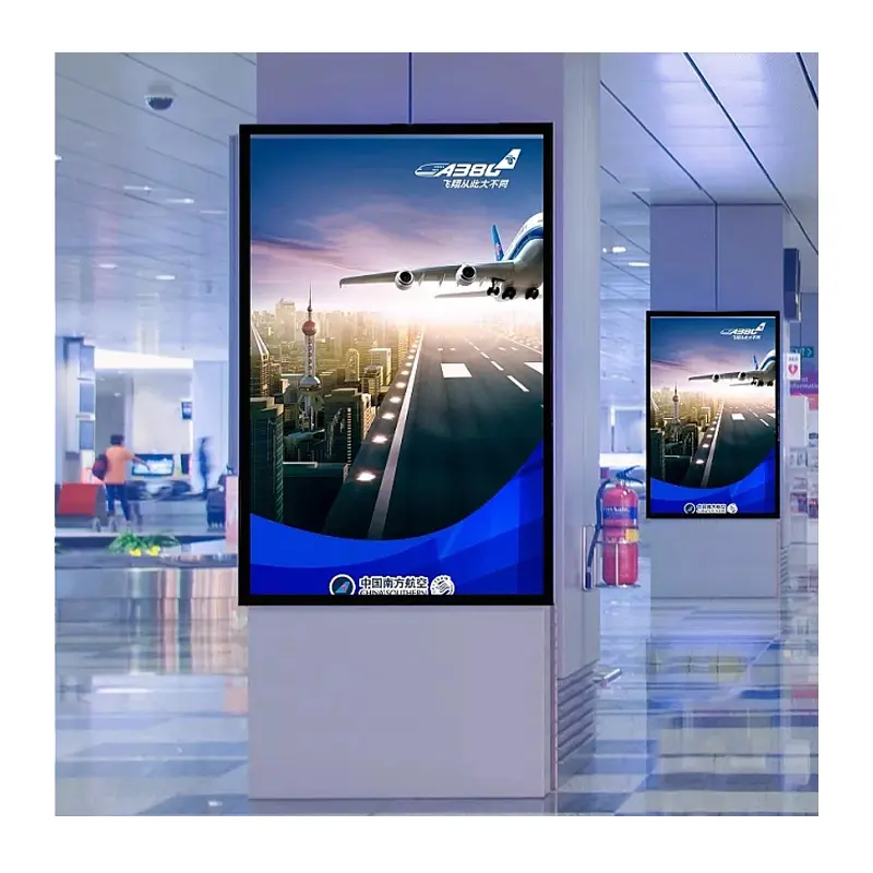 Led Advertising Light Boxes slim led light poster advertising lightbox window display a0/a1/a2/a3/a4 aluminum post