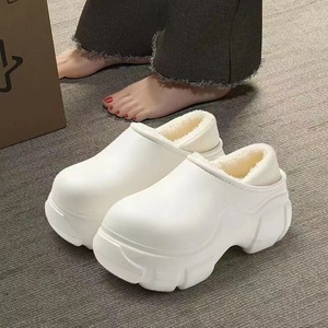 Women's Thick-soled Dual-purpose Plush <strong>slippers</strong> for Winter, New Waterproof and Warm Thick-soled Cotton <strong>slippers</strong> - Product Image 5