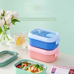 Nhựa Cách Điện <span class=keywords><strong>PP</strong></span> Bền Vững Tươi Bảo Quản Kín Rò Rỉ Bằng Chứng Công Suất Lớn Hộp Ăn Trưa Khóa Khóa Bộ Đồ Ăn Nước Sốt - Product Image 2