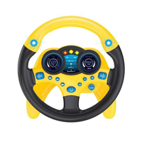 Enfants interactif électronique simulateur volant jouets pour siège auto avec des sons