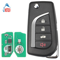 Clé de Voiture Télécommande à Bascule d'Usine MS 3+1 Boutons pour TOYOTA avec Puce H, FCCID HYQ12BFB, PN 89070-06790, Clé Vierge