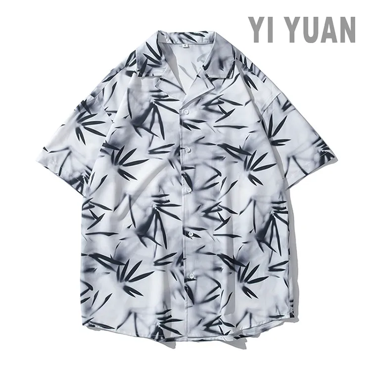 Men's Shirts Plus Size Short Sleeve Print Lightweight Breath Comfy Summer Beach Casual Custom Shirts