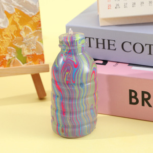 Juguete antiestrés de goma con textura de azúcar de malta, inspirado en la dopamina, con diseño de botella de refresco marmoleada y textura blanda. - Product Image 4