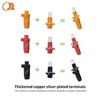Conector de Alimentación Recto para Terminales de Batería, 1500V, Recubrimiento de Cobre y Plata, ABS/Nylon, Impermeable, Clasificación IP67, Conexiones de Cableado de Energía