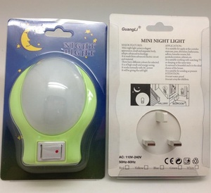 Veilleuse LED OEM A26-K pour enfants, certifiée CE ROHS, avec interrupteur marche/arrêt, décoration moderne, prise ABS, utilisation intérieure - Product Image 5