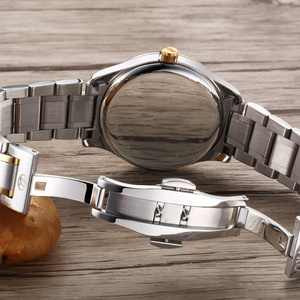 Montre à quartz classique de luxe pour homme, en acier inoxydable, avec diamants, étanche, cadran de 40 mm, bracelet de 22 mm, affichage de la semaine Miyota, Relojes Hombre - Product Image 4