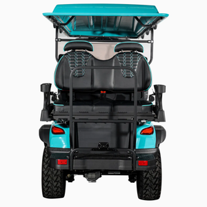 รถกอล์ฟไฟฟ้า 6 ที่นั่ง (4+2) ประสิทธิภาพสูง ผลิตจากสแตนเลสสตีล ทนทาน ใช้แบตเตอรี่ลิเธียม พร้อมเบาะนั่งพับได้ที่นั่งสบาย - Product Image 4