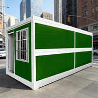 Maison préfabriquée mobile pliable - Conception compacte - Travail en extérieur / Résidence d'urgence - Couleurs personnalisables