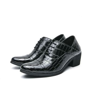 Chaussures habillées en cuir pour hommes, à semelle épaisse, à enfiler, respirantes, légères, antidérapantes, style anglais, surface lisse, pour les occasions formelles et les soirées - Product Image 5