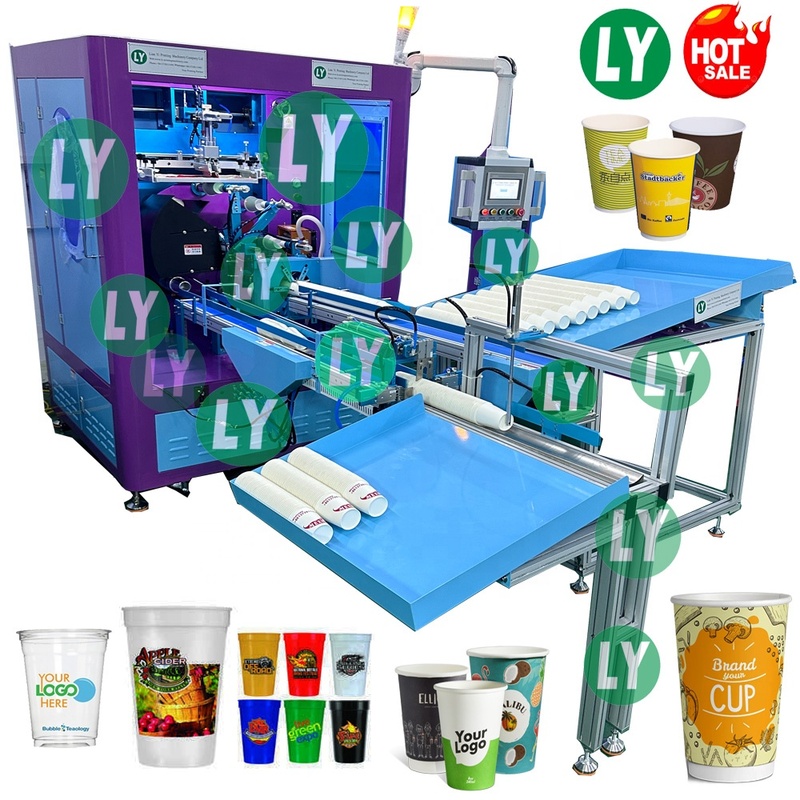 Silk mesh screen printing machine for
