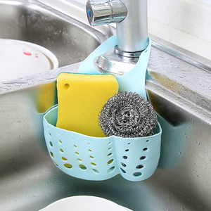 Kitchen <b>Sink</b> Drain <b>Basket</b> Large Blue Storage Organizer For Faucet Mounting - Product Image 2