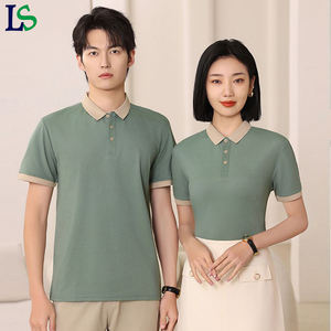 Venta al por mayor de <span class=keywords><strong>poli</strong></span>éster transpirable clásico liso Polo camiseta logotipo personalizado ropa de trabajo de manga corta Polo con entrega rápida - Product Image 4