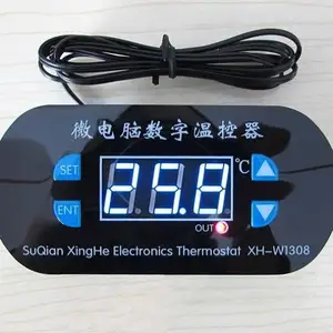 XH-W1308 W1308 Adjustable Digital Cool Heat Sensor Blue Display Temperature Controller Thermostat Switch DC 12V