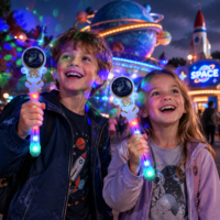 Baguette lumineuse rotative 9 LED Spaceman UFO, jouet boule cosmique lumineuse, idéal pour les anniversaires d'enfants, les concerts, les fêtes, l'été, vente en gros, OEM