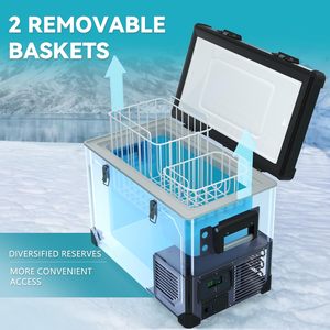 Euhomey 48Qt Electric Cooler 12V <b>Fridge</b> Portable Refrigerator For <b>Car</b> Camping Outdoor Use - Product Image 4