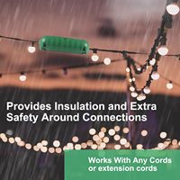 Boîte de connexion électrique étanche avec couvercle de sécurité pour rallonge intérieure/extérieure