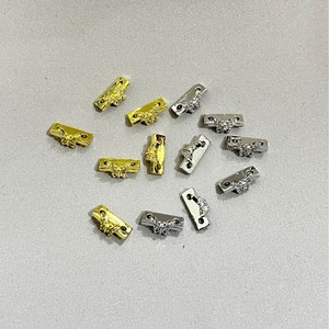 Copper Plated Gold Zircon Butterfly Jewelry Findings For Bracelet Making 10Pcs DIY Accessories - Product Image 2