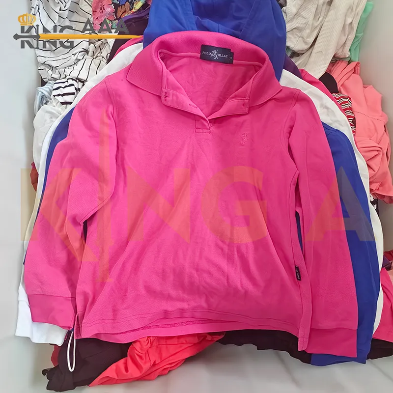 Discount Apparel Kg Stock Clothes Wholesale Used T-shirt ladies summer clothes