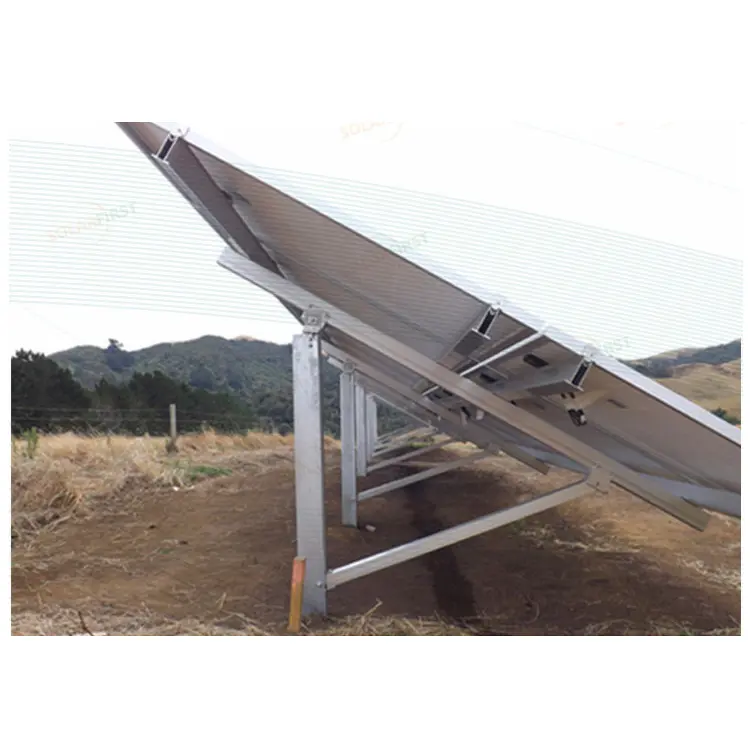 تركيب سهل أنظمة طاقة شمسية مثبتة على الأرض من الفولاذ ctype لوحات طاقة شمسية نظام تثبيت أرضي