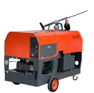 AMJ -62HP-700BAR-22lpm diesel high pressure washer cleaning large vehicles and ships sewer cleaning machine