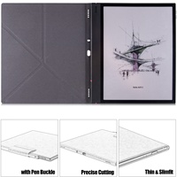 Étui pour tablette Origami Stand PU pour Onyx Boox Note Air 5 C 10.3 2025, couverture magnétique, angles de vision multiples et design avec boucle pour stylet