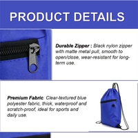 Sac à dos personnalisé à cordon de serrage, best-seller, sac de sport avec trou pour écouteurs, sac à cordon en polyester pour le fitness, les voyages et la salle de sport