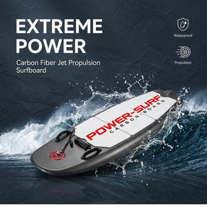 Expédition DDP sans taxes Planche de surf à moteur en carbone rechargeable 72V avec moteur MSDS CE, blanche mate, pour sports nautiques, vitesse rapide 60 km/h - Product Image 1