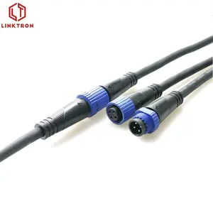 M15 IP67 IP68 Elektrische Plug Waterdicht 2 3 4 5 6 Pin M15 Kabel Connector Voor Led Verlichting Outdoor